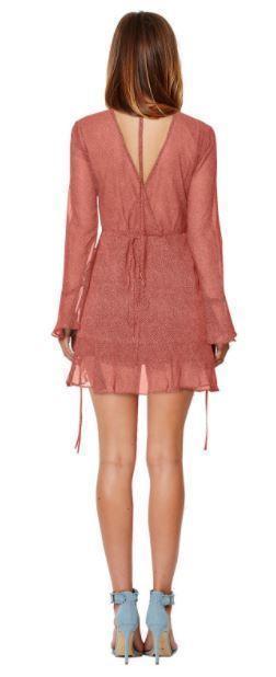 Bec & Bridge Roseville Mini Dress Rouge Pink Size 8 photo 2