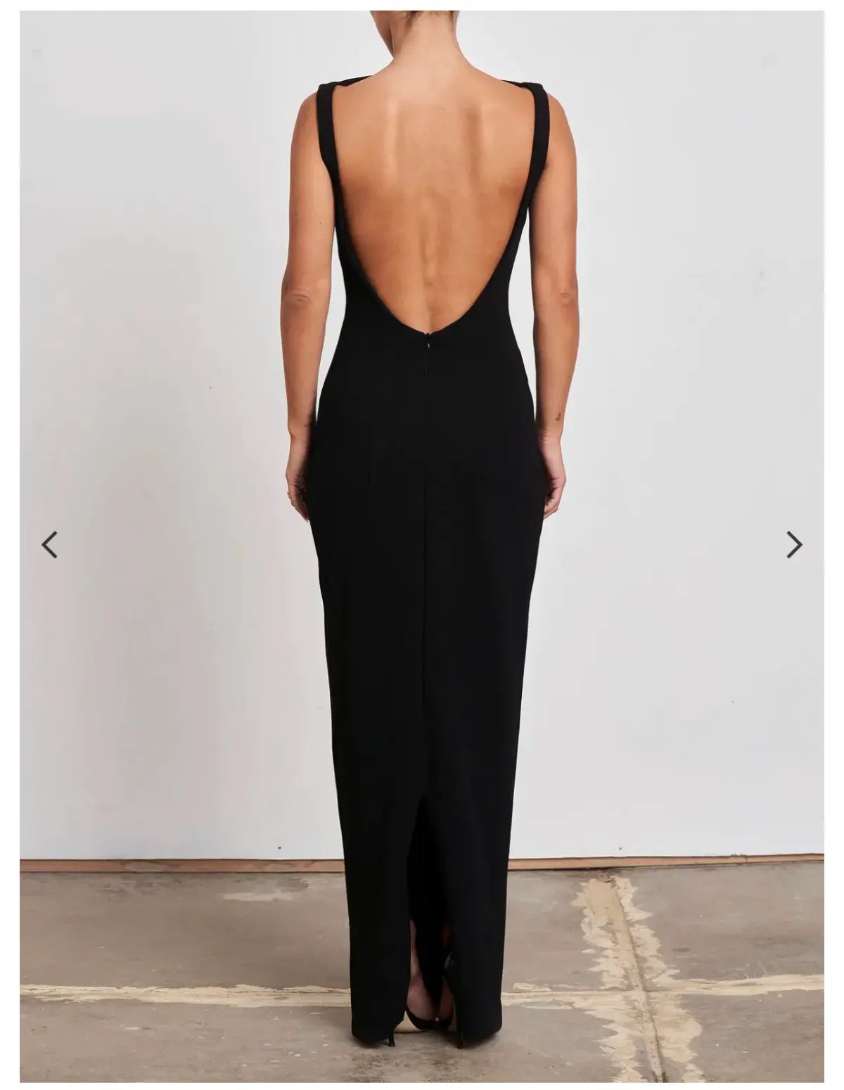 Effie Kats Verona Backless Gown Black Size AU 10 photo 3