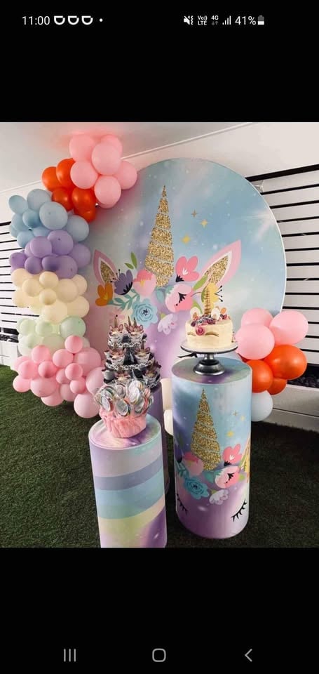 Unicorn theme party for kids birthday for hire at $150. photo 3