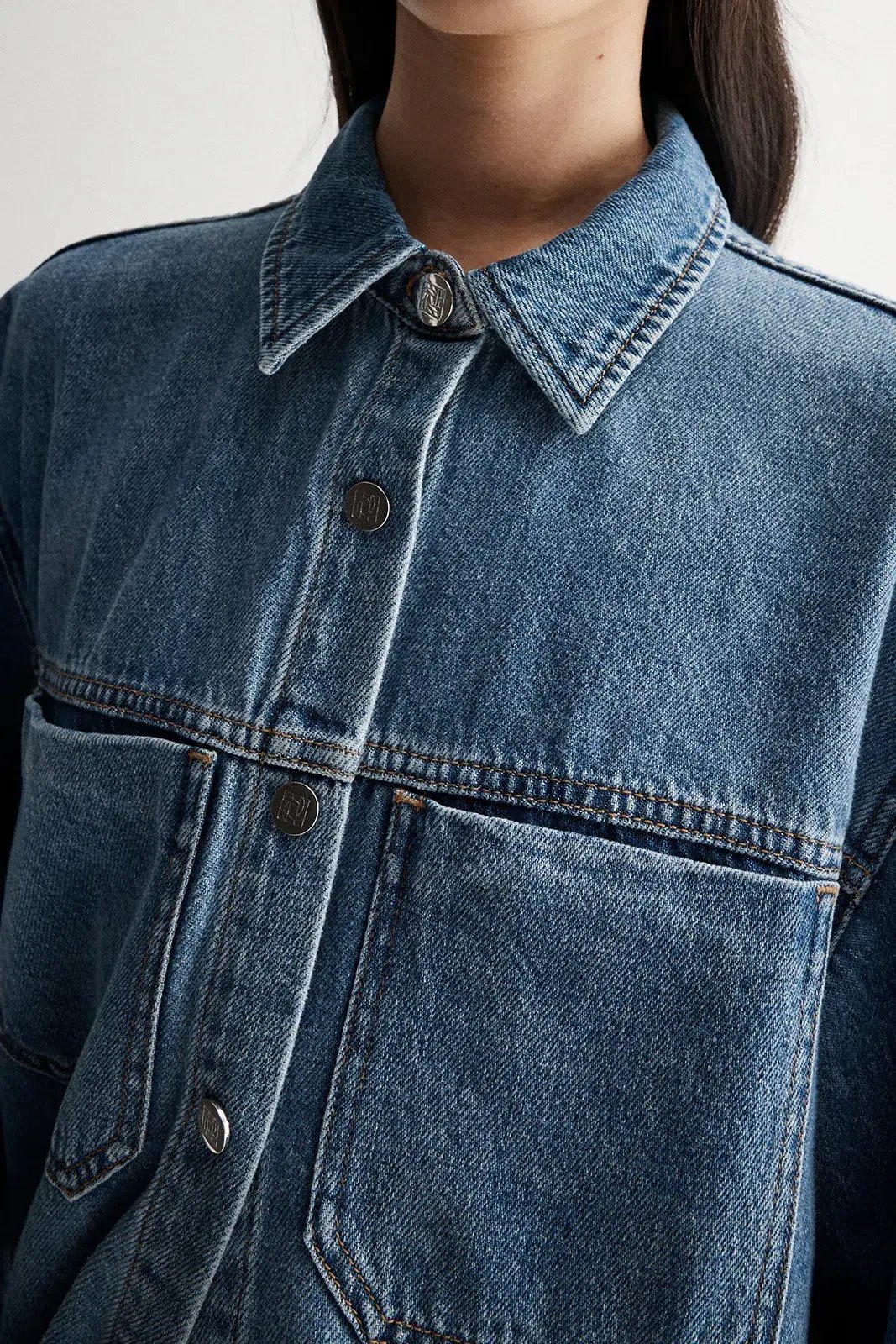 Elka Collective Odin Denim Shirt & Jeans in Trinity Blue Size XL / AU 14 photo 2