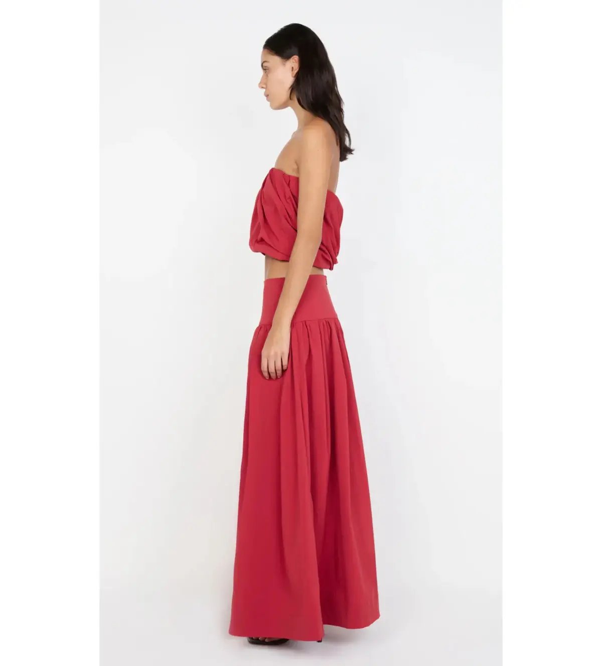 Bec & Bridge Dante Bubble Top and Maxi Skirt Set Cherry Size AU 6 photo 3