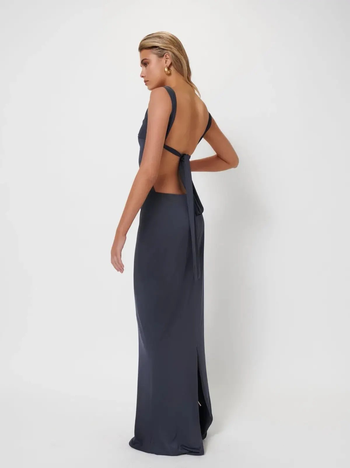 Effie Kats Helena Gown Thunder Size 8 photo 5