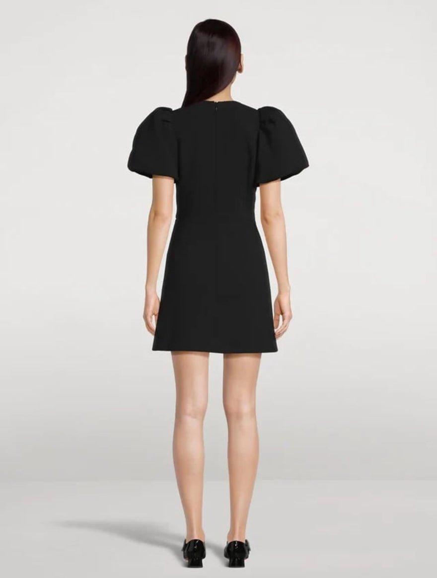 Rebecca Vallance Yvonne Bow Mini Dress in Black photo 3