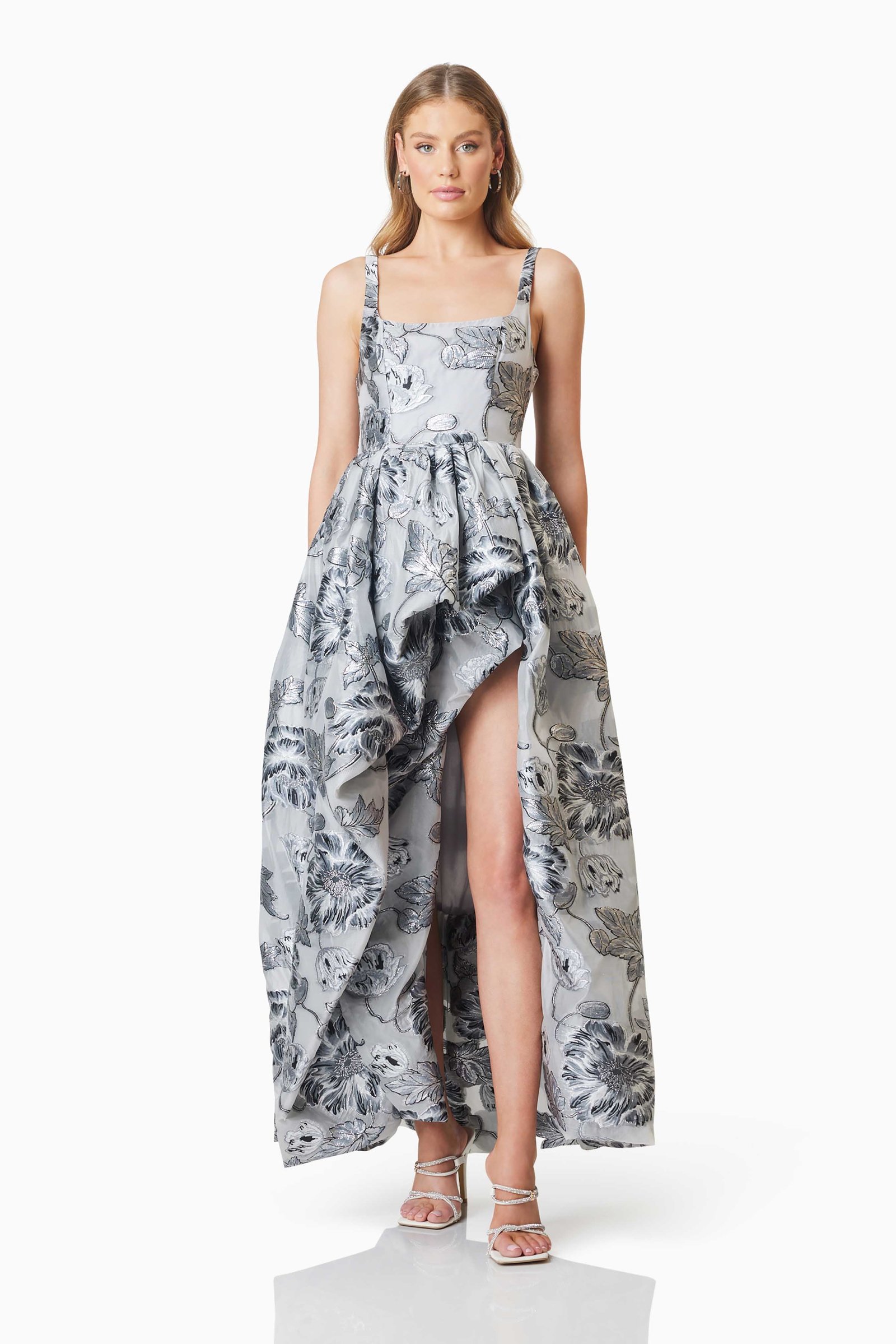 ELLIATT BLOSSOM HILO GOWN - SILVER MULTI photo 3