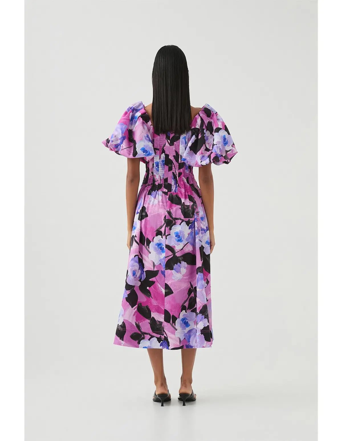Aje Francesca Midi Dress Lilac Nights Size AU 10 photo 4