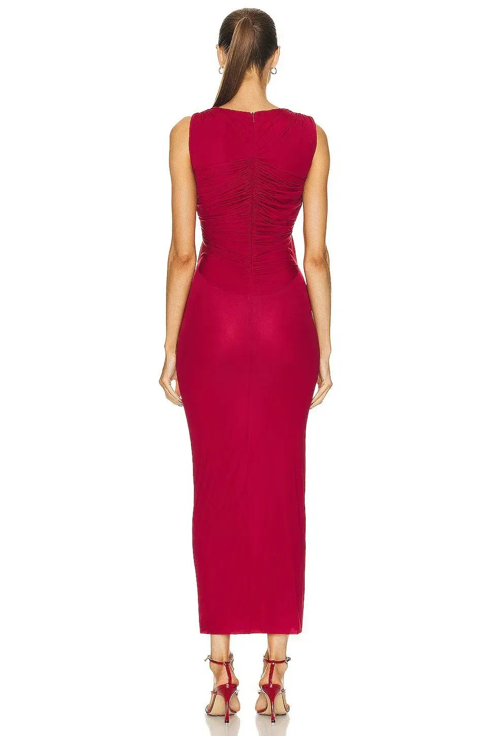 Christopher Esber Venus Tank Dress Cherry Size 8 photo 3