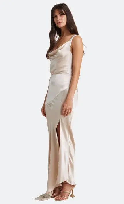 Bec & Bridge Moon Dance Cowl Dress Sand Size AU 6 photo 2