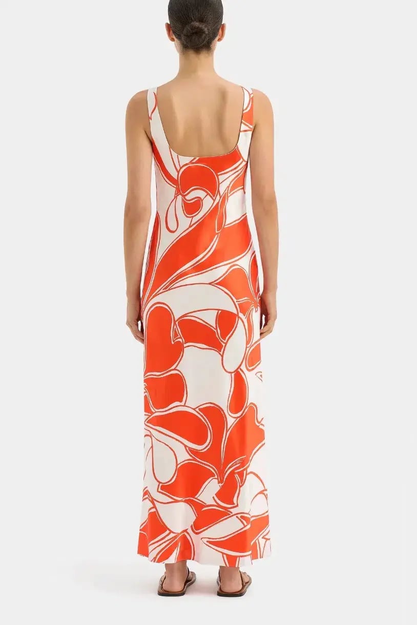 Sir the Label Ramona Twist Bias  Dress Orange Size 1/Au 8 photo 2