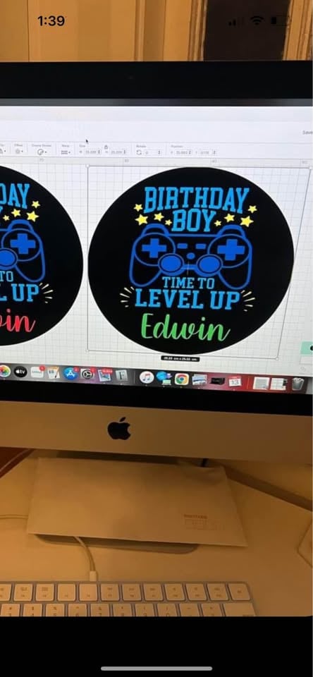 *hire* personalised Gaming/level up birthday sign hire photo 3