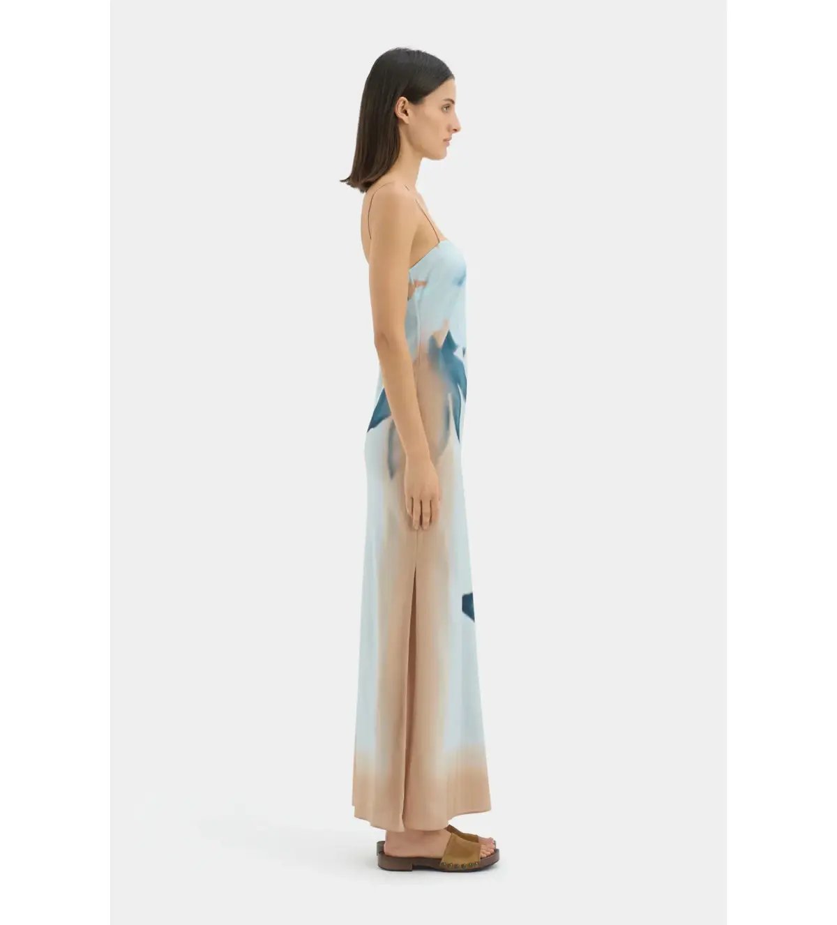 Sir The Label Serene Slip Maxi Dress Sequoia Blue Floral Size 2/AU 10 photo 2