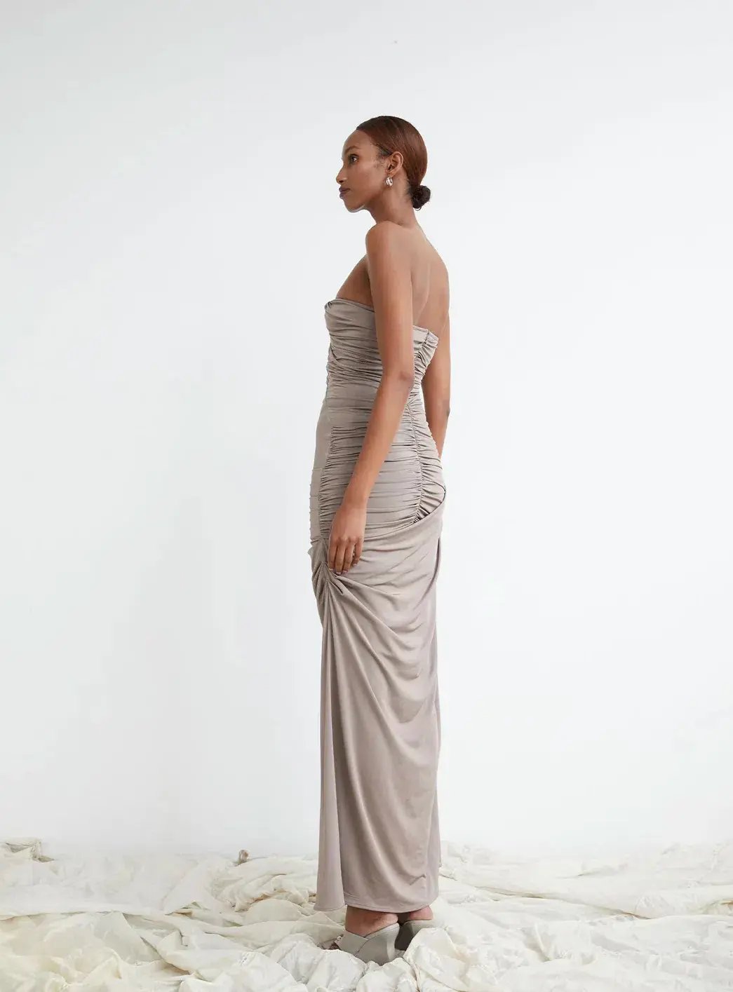 Paris Georgia Val Dress Concrete Size 8 photo 2