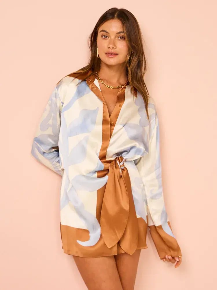 Sir the Label Sorrento Shirt Dress Print Size 8 photo 2