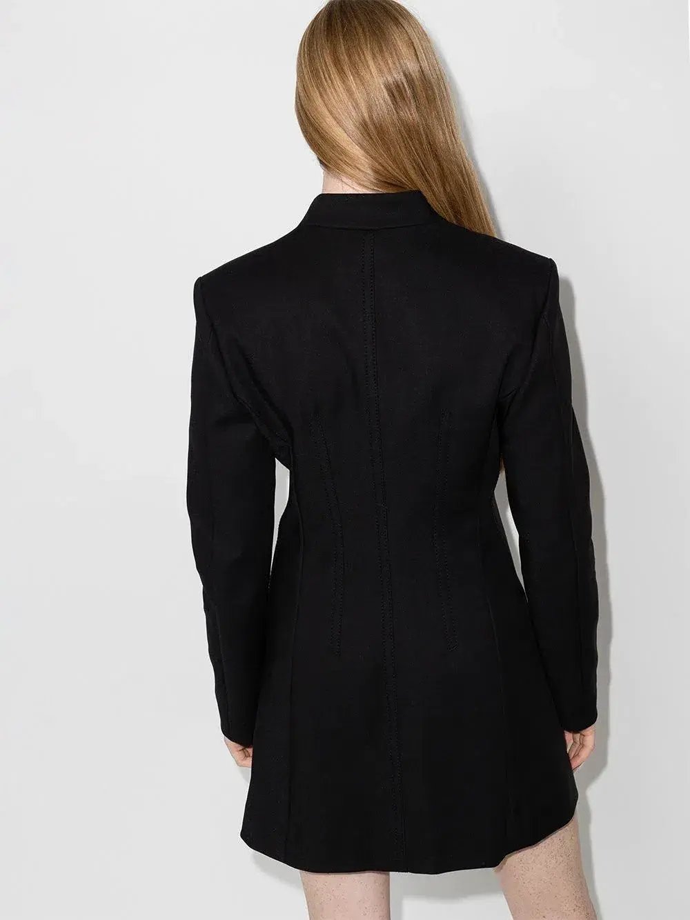 Dion Lee Accordion Pleat Blazer Mini Dress Black Size 6 photo 5