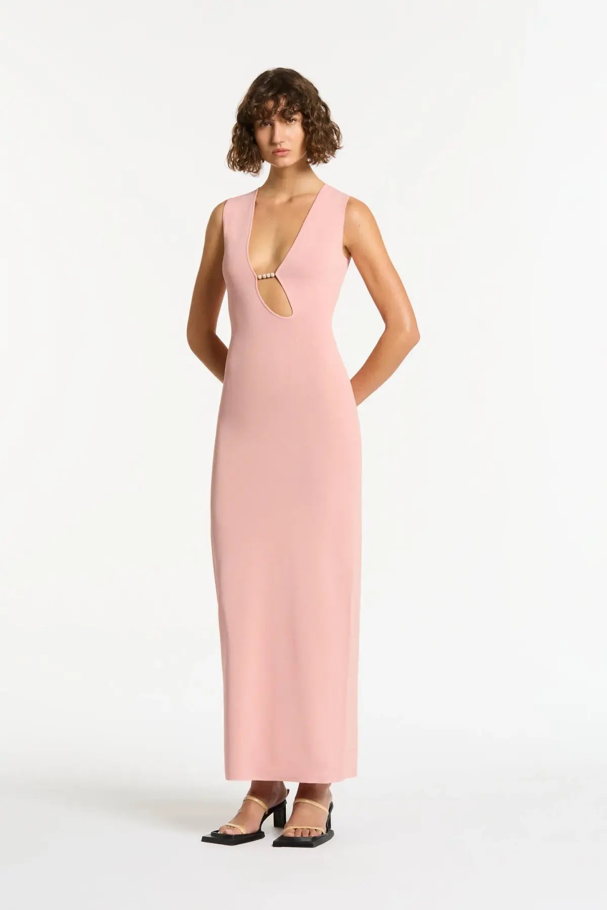 Sir the Label Kinetic Beaded Maxi Dress Pink Size 6 photo 2