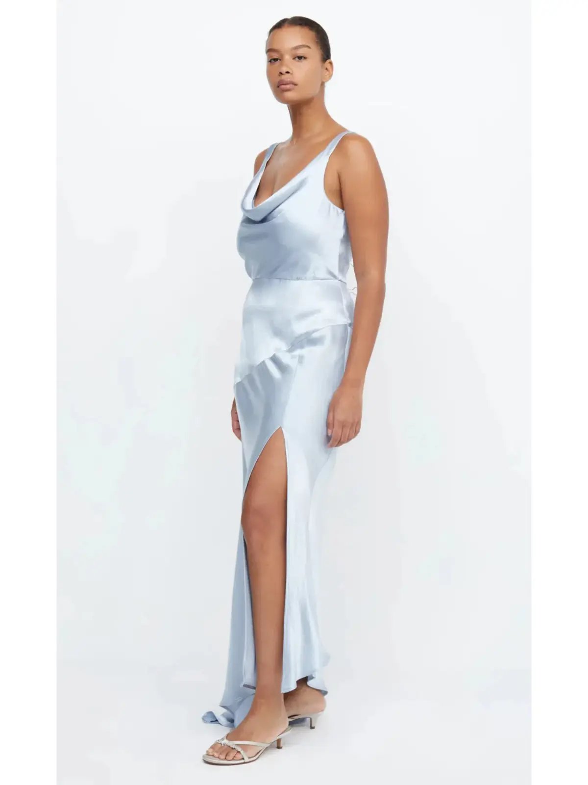 Bec & Bridge Moon Dance Cowl Neck Dress in Dusty Blue in Size 10 photo 2