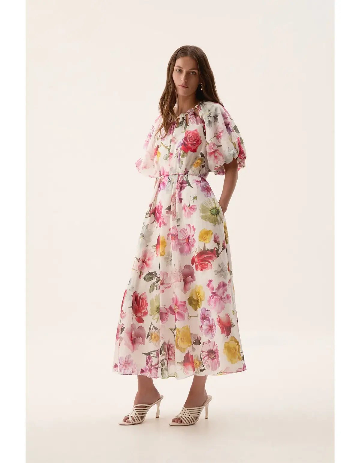 Aje Fleur Midi Dress Collage Floral Size AU 10 photo 2