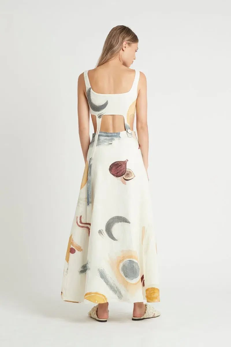 Sir the Label Martine Button Up Dress Print Size 8 photo 2
