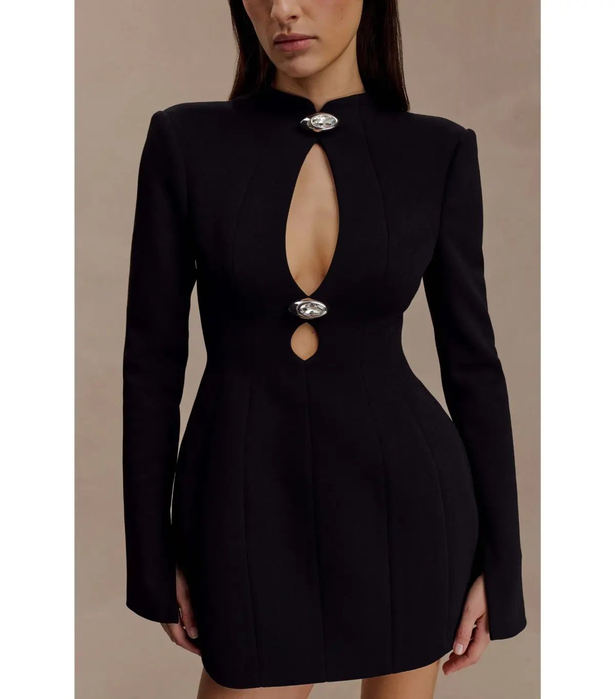 Meshki Michelle Mini Dress Black Size S / AU 8 photo 2