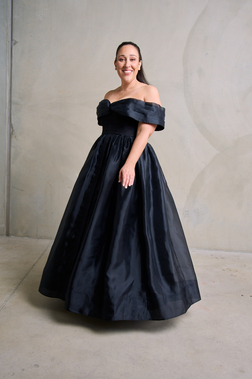 Aje Cordelia Corseted Maxi Dress, Black photo 4