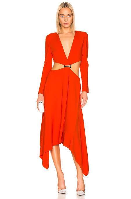 Dion Lee Red Modular E-Hook Dress photo 4
