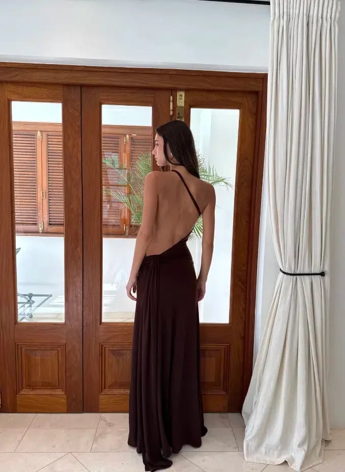 Ance Gria Gaia Maxi Gown Brown Size XS / AU 6 photo 4