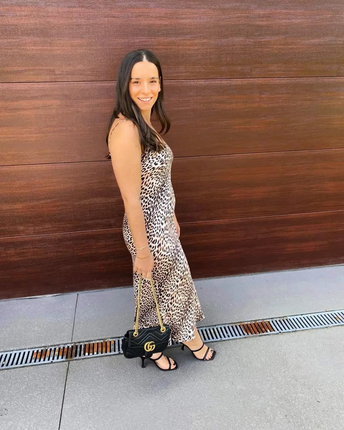 Bec & Bridge Feline Midi Dress in Leopard Print Size 8 photo 3