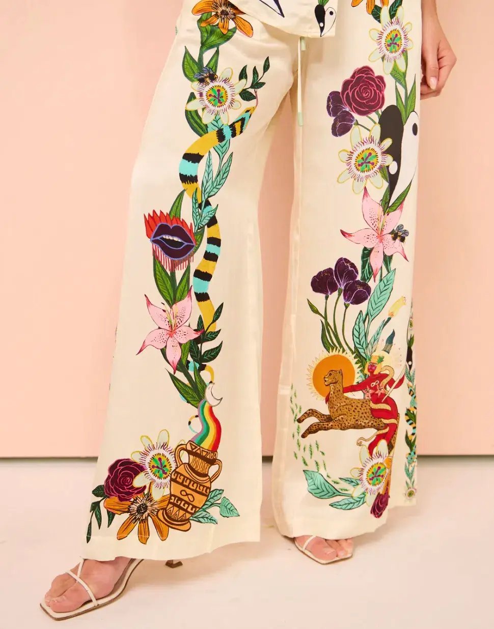 Alemais Meagan Silk Shirt & Pants Set Size 14 photo 8
