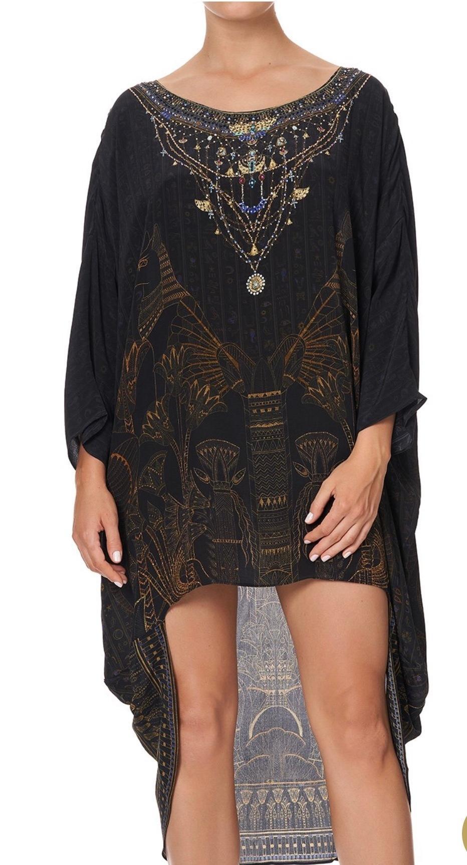 Camilla King Cobra scoop back dress black size 16 photo 2
