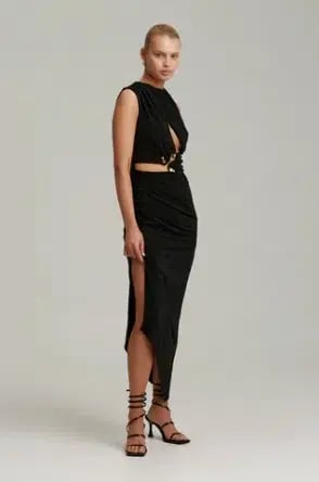 C/MEO COLLECTIVE Entropy Dress black size 4 photo 3