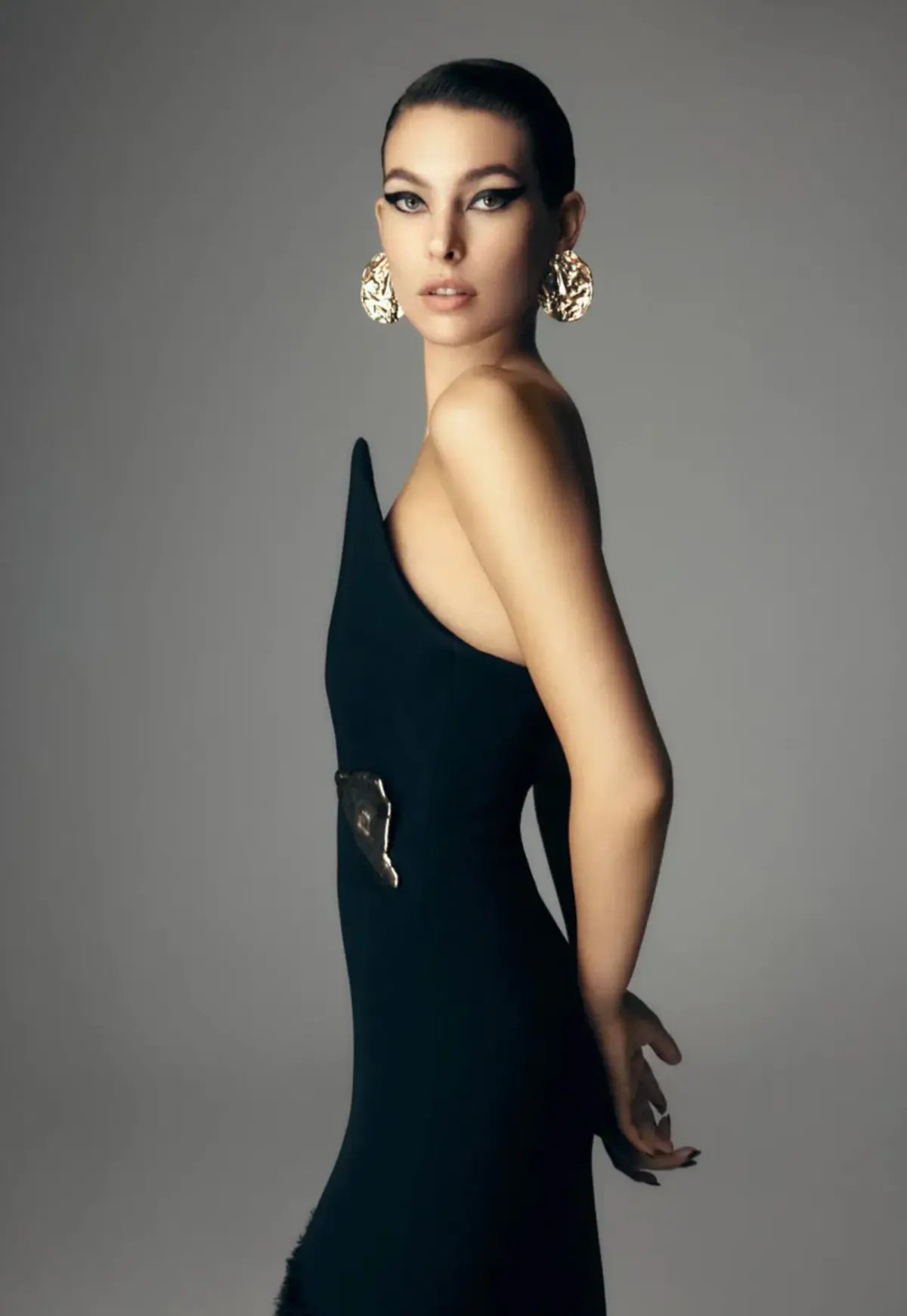 Carla Zampatti Nastro Strapless Gown Black Size 6 photo 2