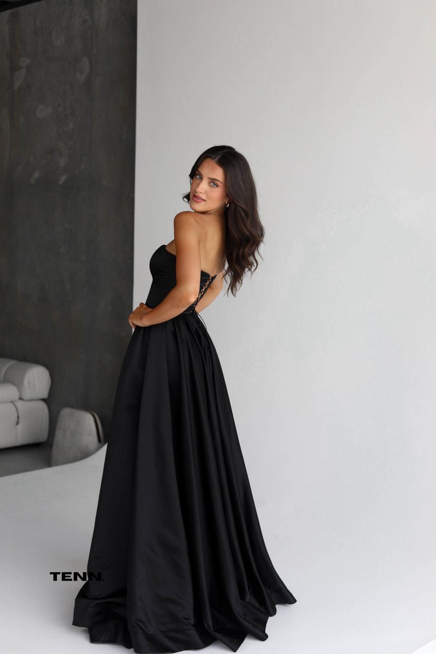 Lia Stublla Rosa Gown - Black photo 4
