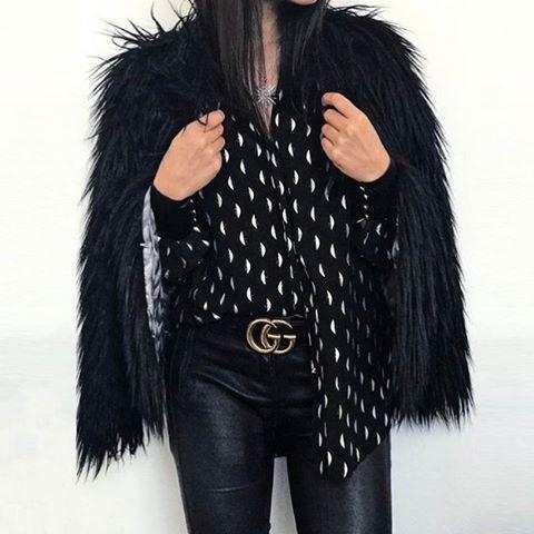 Unreal Fur Unreal Dream Jacket Black Sz 6 photo 2