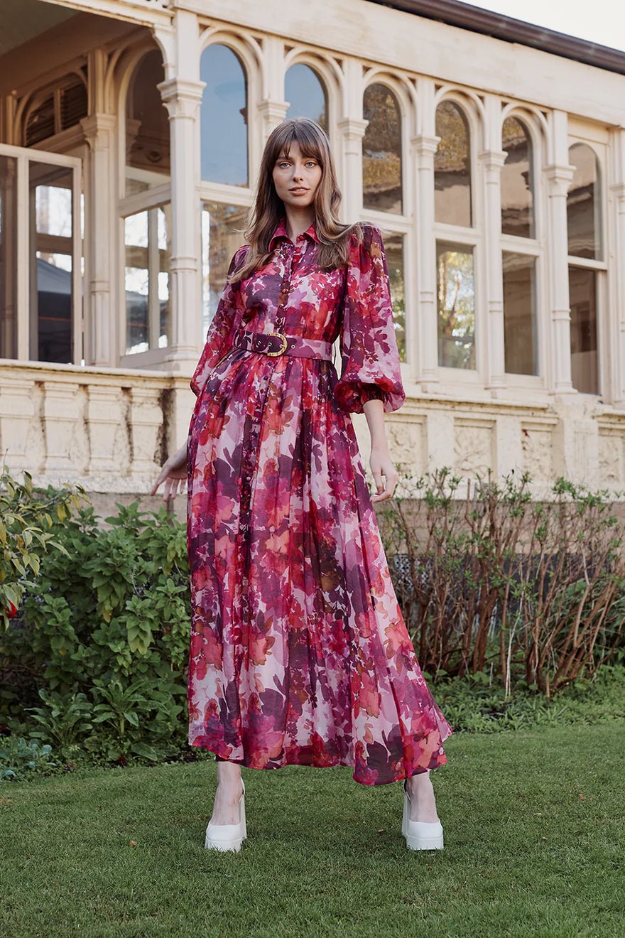 Sofia Irina Maxi Shirt Dress - Pink photo 2