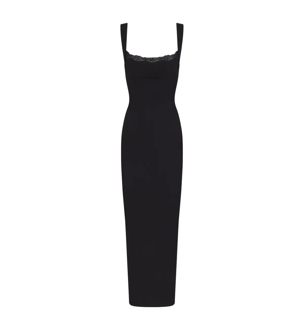 Skims Soft Lounge Lace Tank Maxi Dress Onyx Size L / AU 12 photo 4