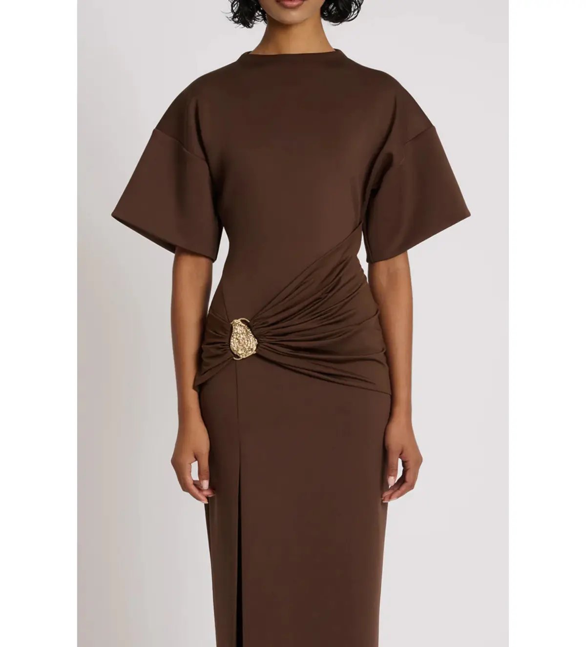 Eliya The Label Aldo Maxi Dress Chocolate Size 12 photo 3