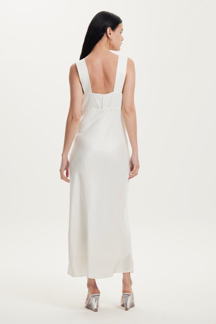 Third Form Magnetic Camisole Bias Slip Dress - Off White photo 4