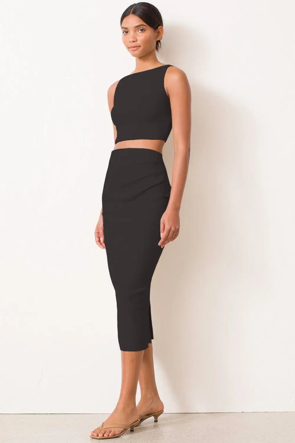 Bec & Bridge Raphaela Top and Skirt Set Black Size 6 photo 4