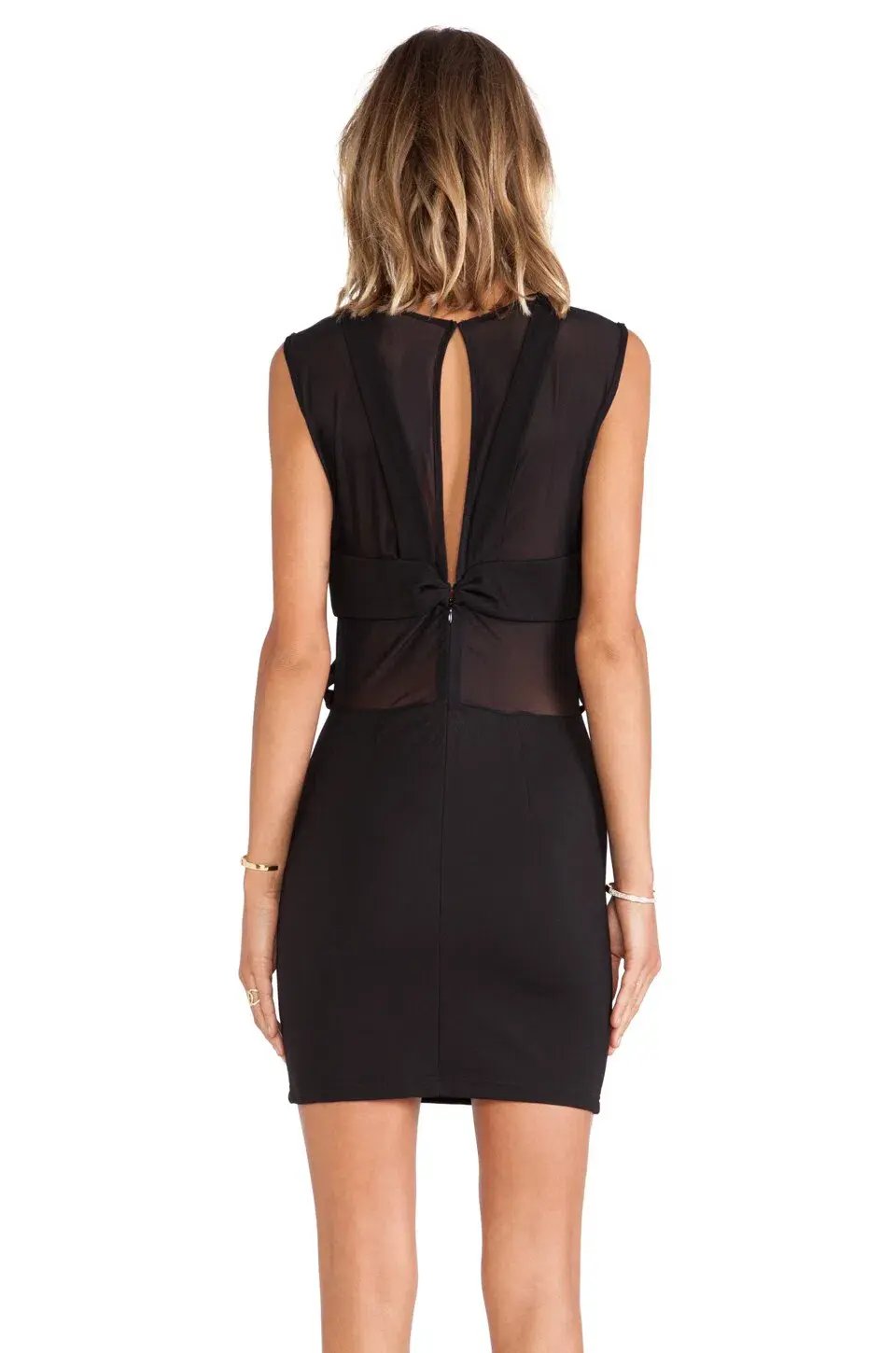 Maurie & Eve Any Minute Mini Dress in Shadow Black Size 8 photo 3
