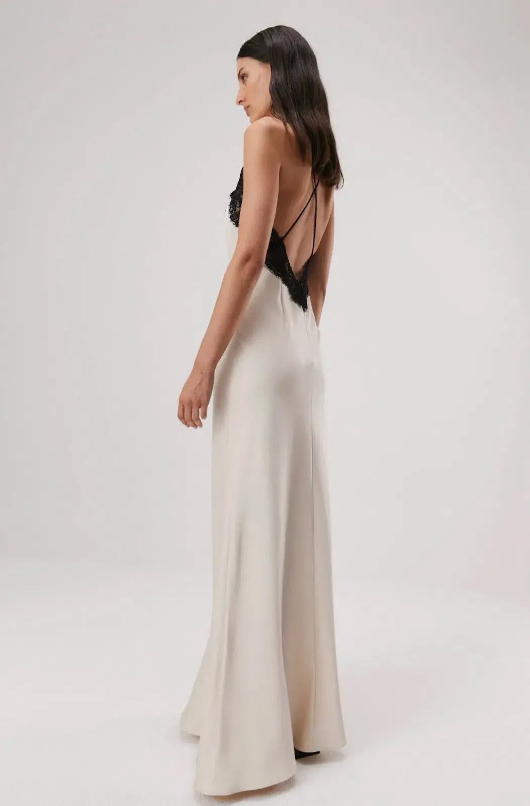 Misha Eanna Maxi Dress Champagne Size 6 photo 2