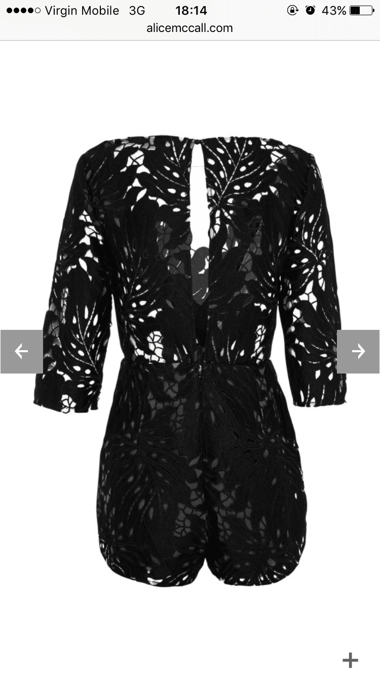 Alice McCall Rumours Black Playsuit photo 3