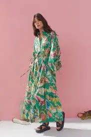 Alemais Arlo Shirt Dress Green Size 14 photo 4
