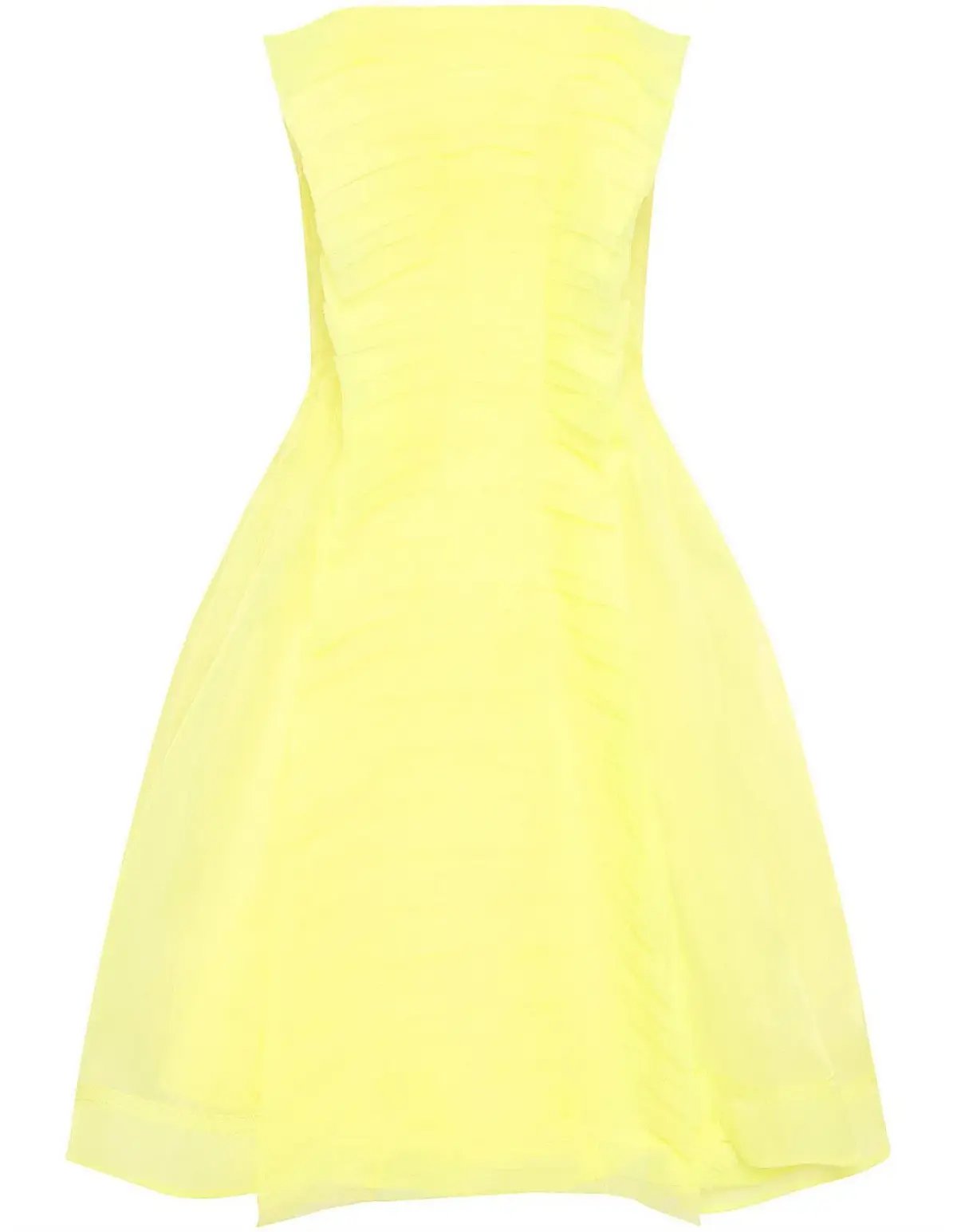 Aje Astrid Strapless Mini Dress Lemon Yellow Size 8 photo 5