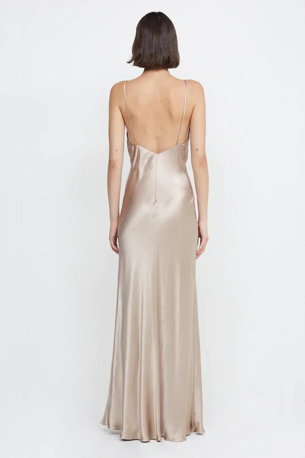 Bec & Bridge Lorelai V Maxi Dress Smoke Taupe Size 8 photo 3
