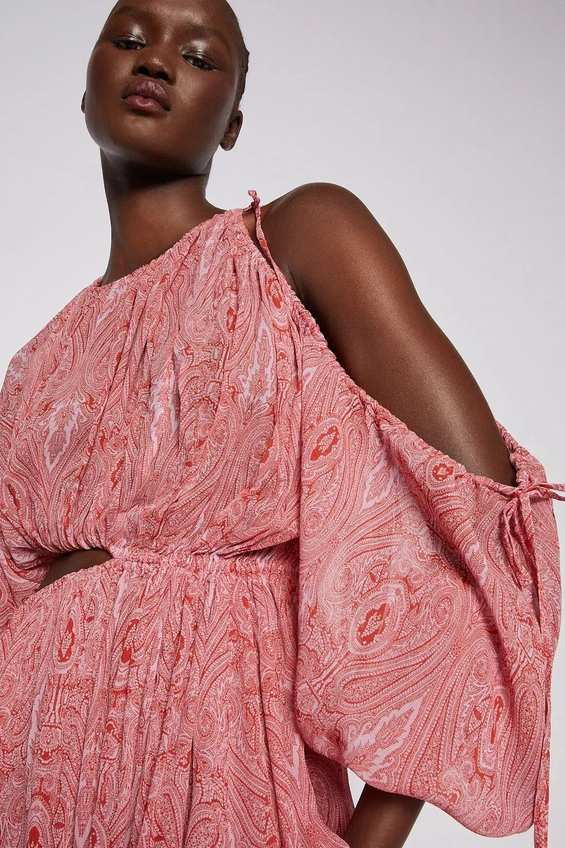 Scanlan Theodore Paisley Print Drawcord Mini Pink Size AU 8 photo 6