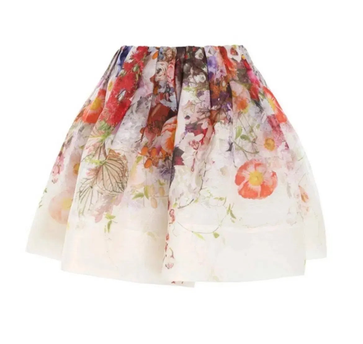 Zimmermann Prima Gathered Mini Skirt Floral Size 1 / Au 10 photo 4