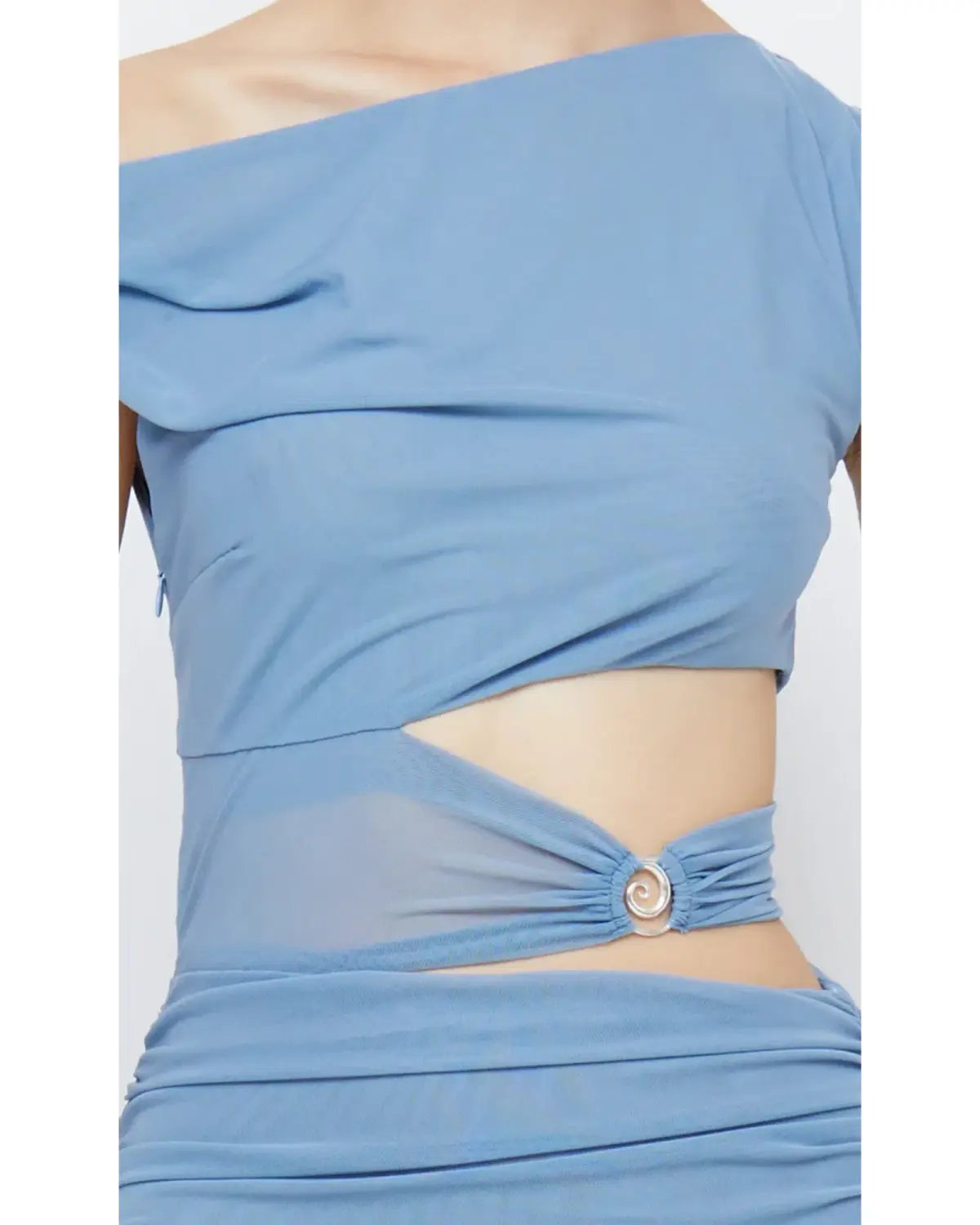 Bec and Bridge Whorl Asym Dress Meridian Blue Size AU 10 photo 2