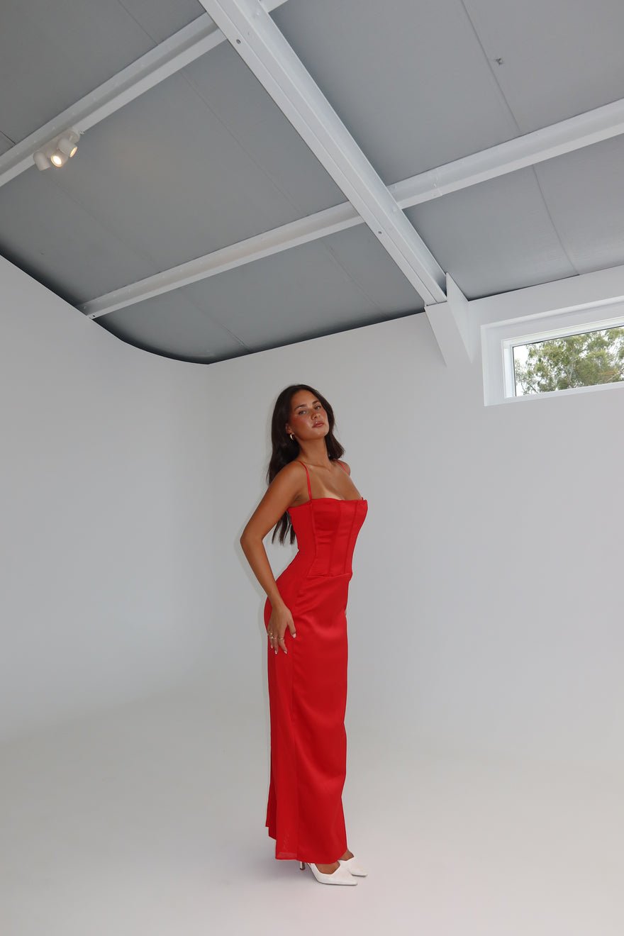 House of CB Shani Gown Red photo 2
