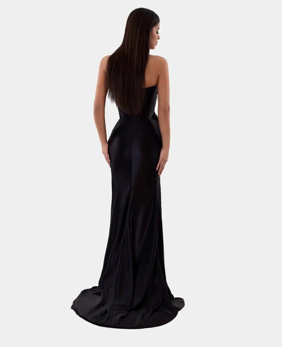 Albina Dyla Corset Gown Black Size AU 14 photo 2