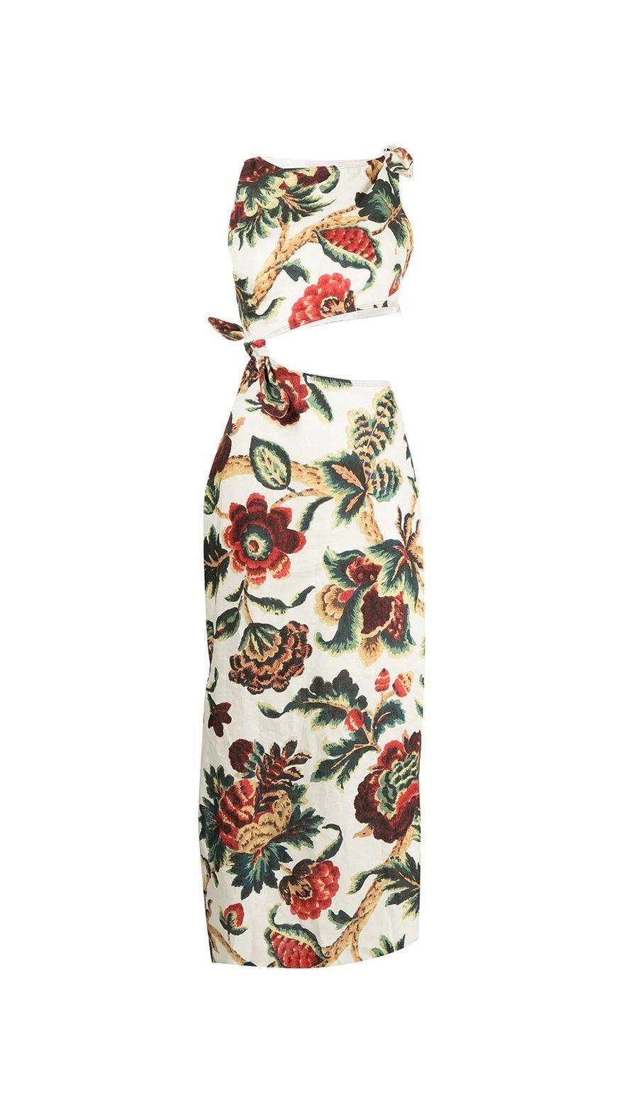 Sir The Label Ambroise Knot Dress Midi Floral Print | AU 8 photo 16