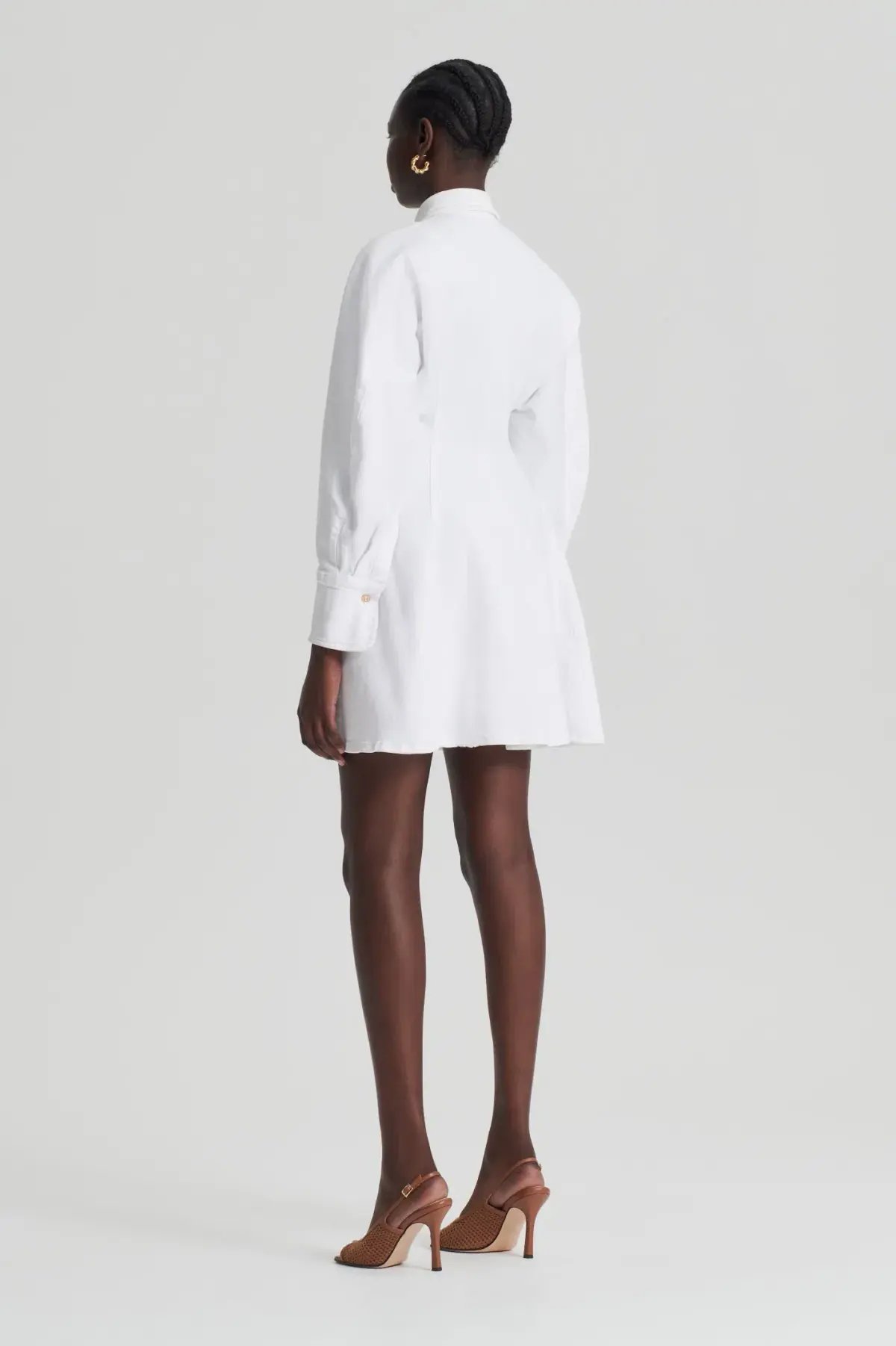 Scanlan Theodore Denim Cocoon Sleeve Mini Dress photo 2